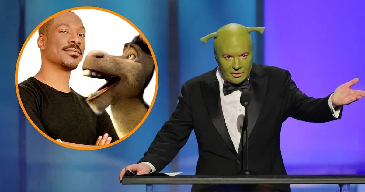 Mike Myers rinde tributo a Eddie Murphy caracterizado como Shrek en los AFI Awards