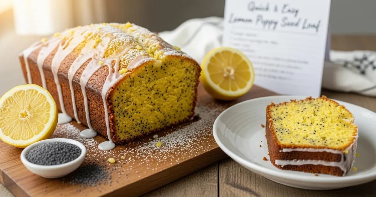 Delicia cítrica: Budín de limón y amapola para disfrutar en casa
