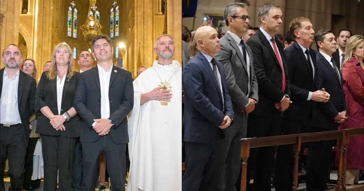 Homenaje al Papa Francisco: Kicillof y Adorni en la Misa del Primer Aniversario