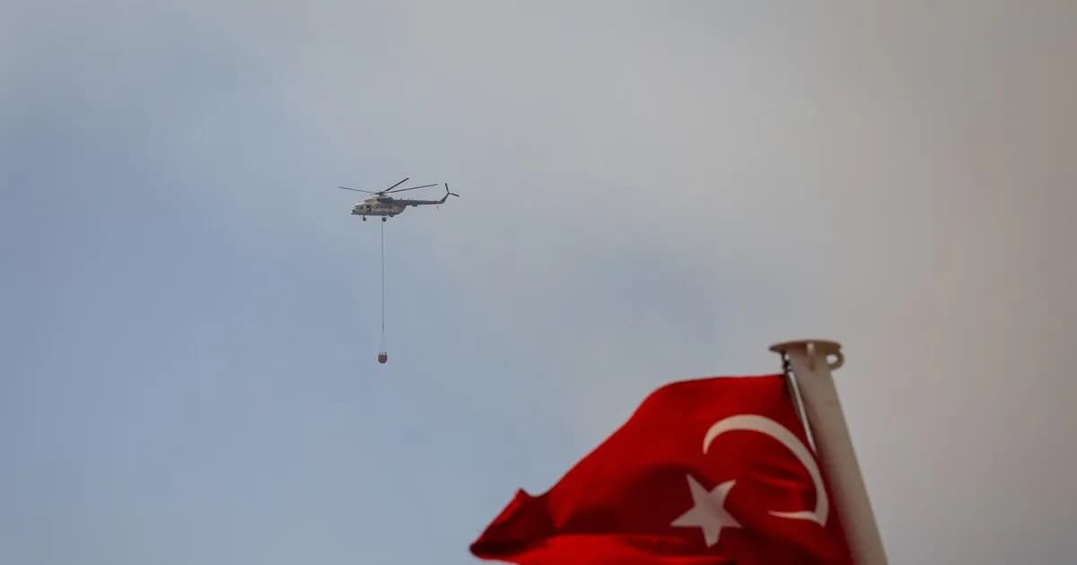 Accidente de helicóptero militar en Ankara: cinco heridos durante un ejercicio de entrenamiento
