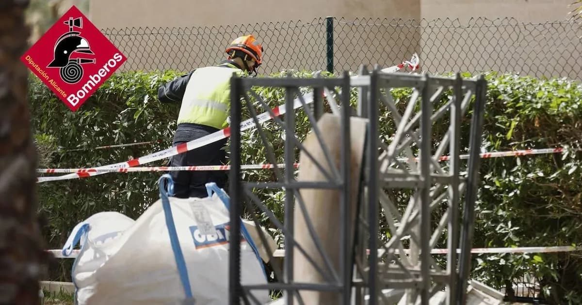 Tragedia en Benidorm: Un fallecido y un herido grave tras el colapso de un andamio