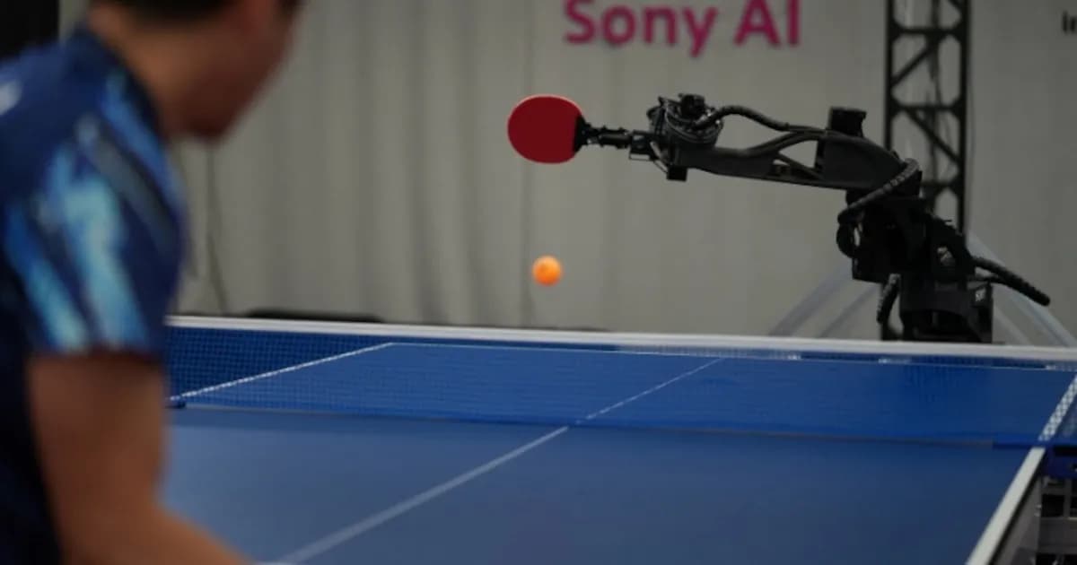Sony presenta un robot que supera a humanos en tenis de mesa