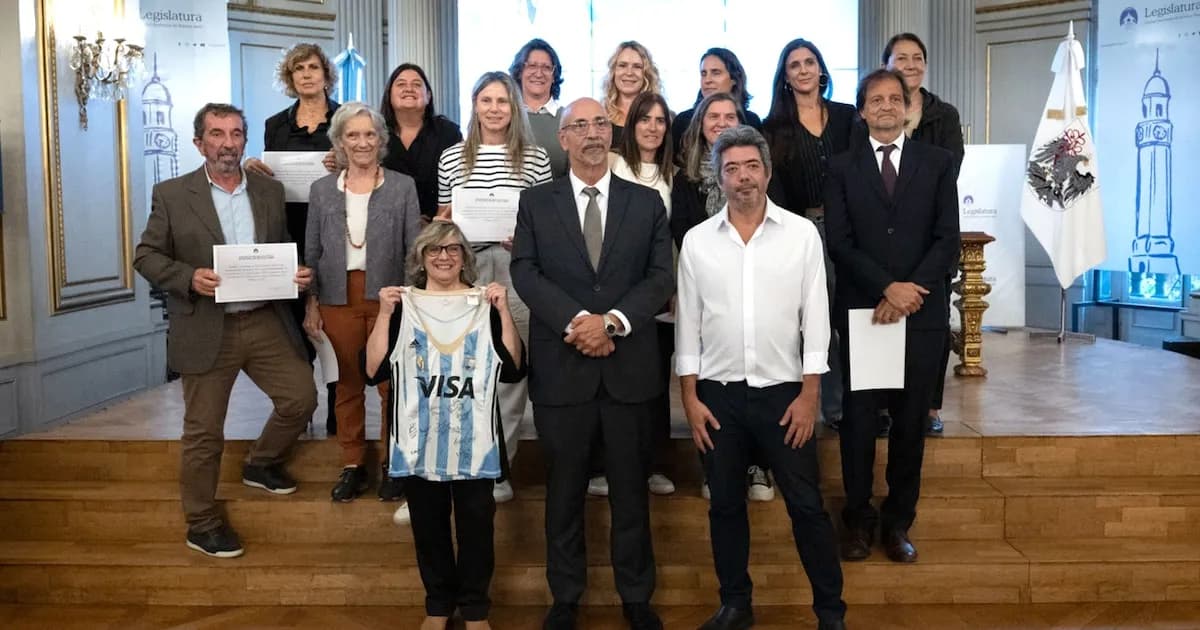 La Legislatura de Buenos Aires rinde homenaje a Las Leonas en su aniversario