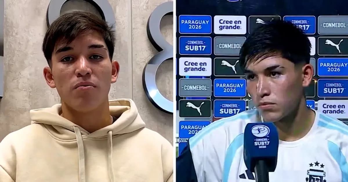 Jugador de la Sub 17 argentina se disculpa por comentarios tras la final perdida ante Colombia