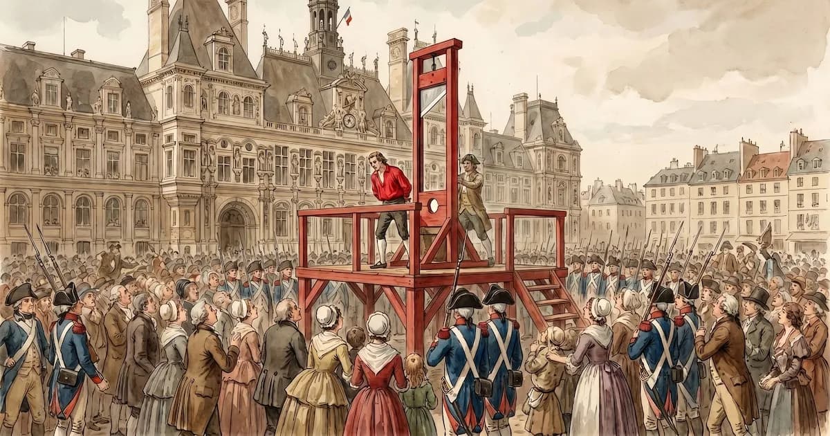 La historia del primer ejecutado por guillotina: Nicolas Jacques Pelletier