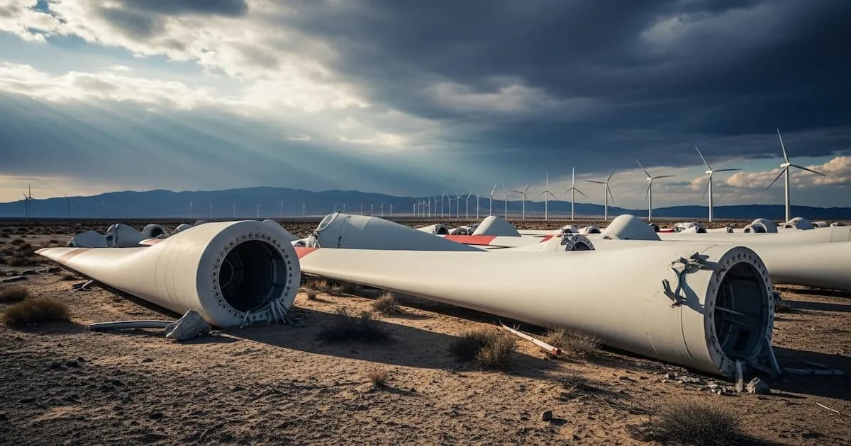 Turbinas eólicas: la economía circular y su papel vital ante el crecimiento de residuos