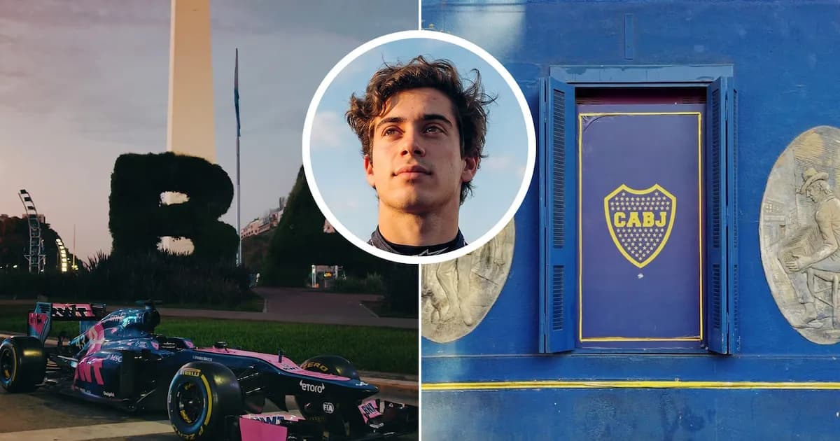 Colapinto y la F1: Un homenaje a Boca en Buenos Aires