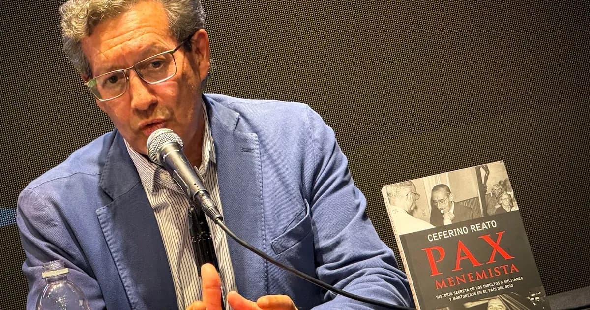 Ceferino Reato revela en la Feria del Libro los secretos de "Pax menemista"