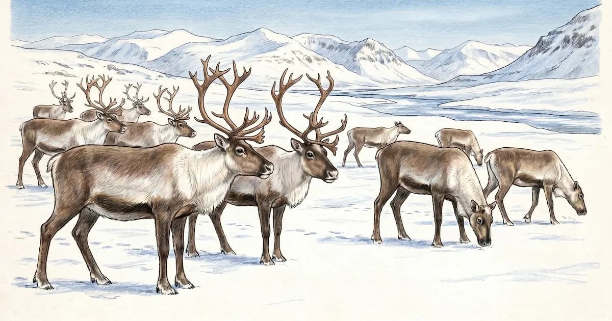 El enigma de las astas en hembras de reno: un estudio revela su función vital