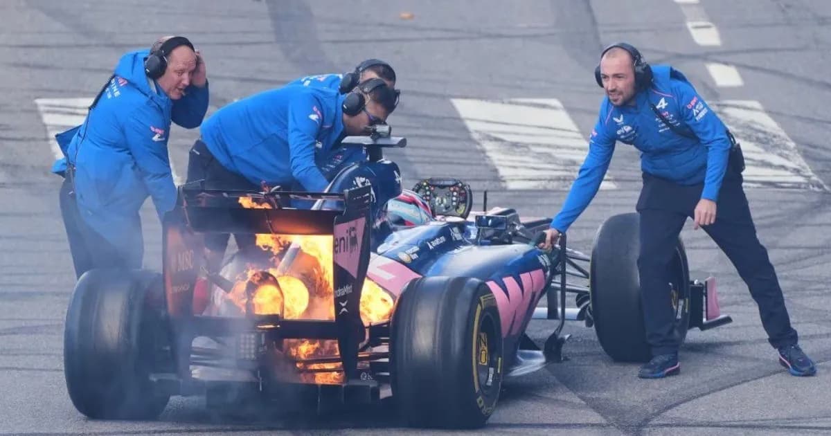 Colapinto deslumbró en Buenos Aires, pero su auto terminó con un incendio inesperado