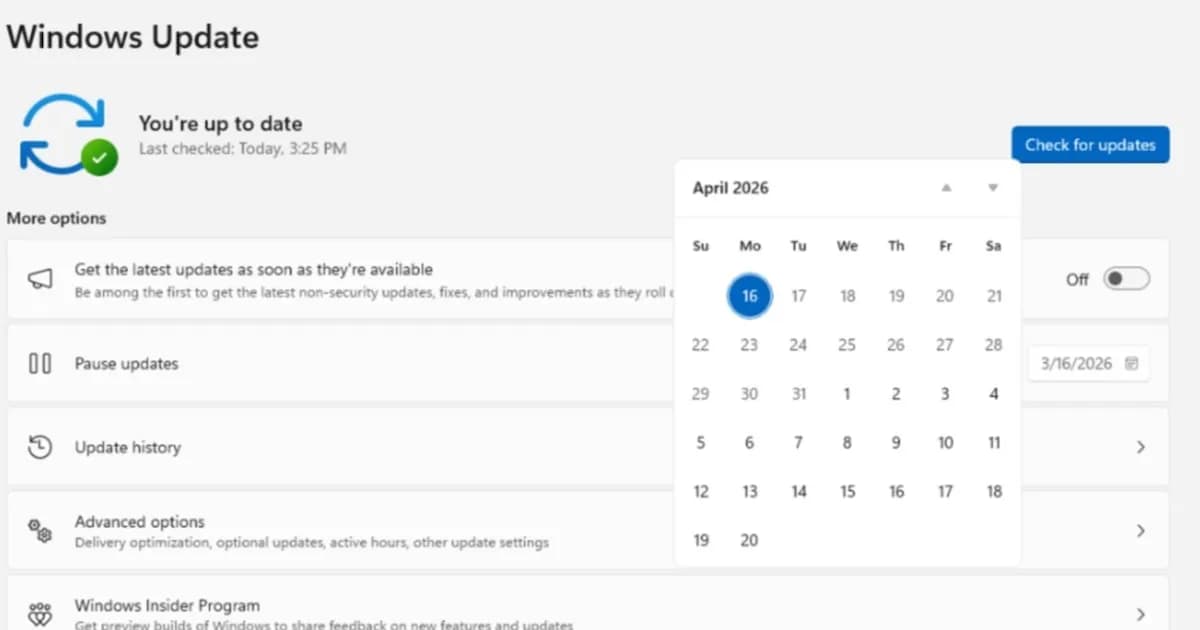 Microsoft otorga mayor control sobre las actualizaciones de Windows
