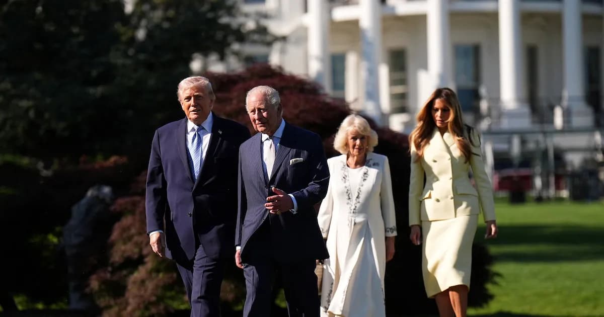 El rey Carlos III inicia su histórica visita a Washington en medio de tensiones internacionales