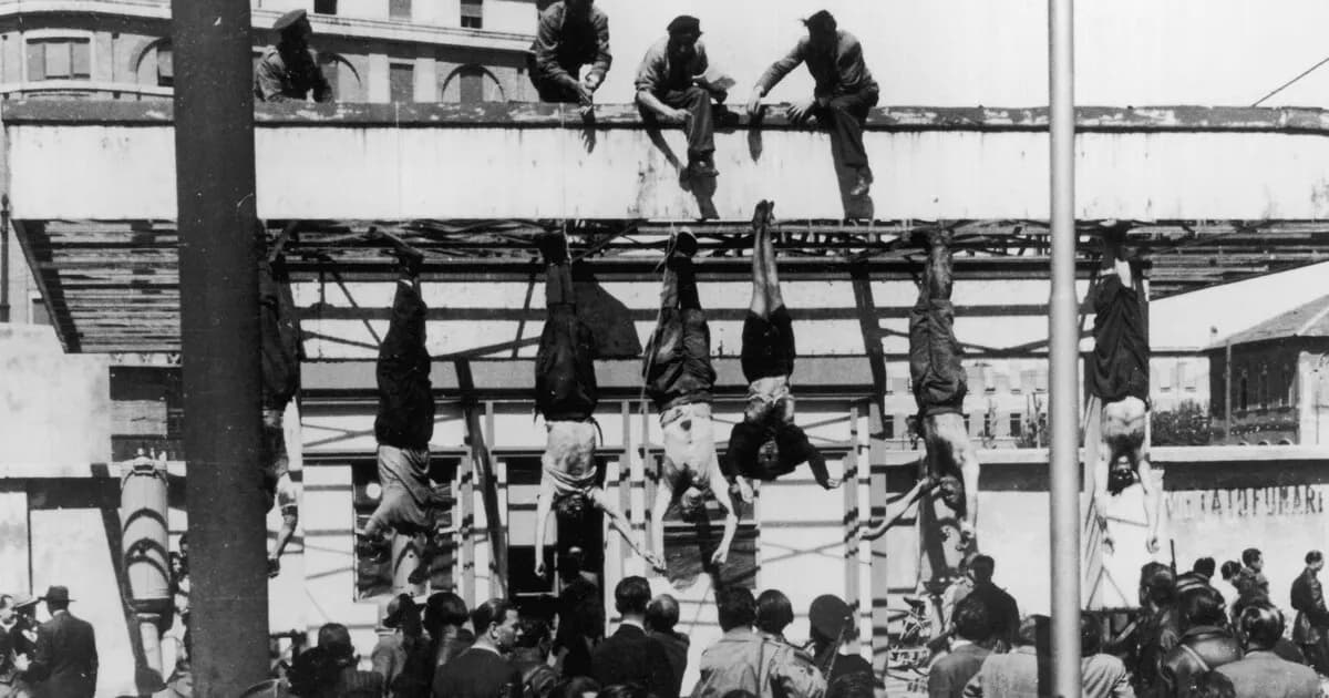 El trágico destino de Mussolini: fusilado y expuesto en Milán