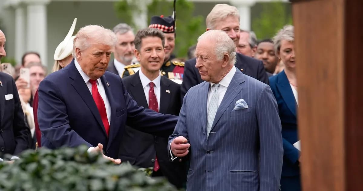Trump destaca la sólida relación entre Estados Unidos y Reino Unido en su encuentro con el rey Carlos III
