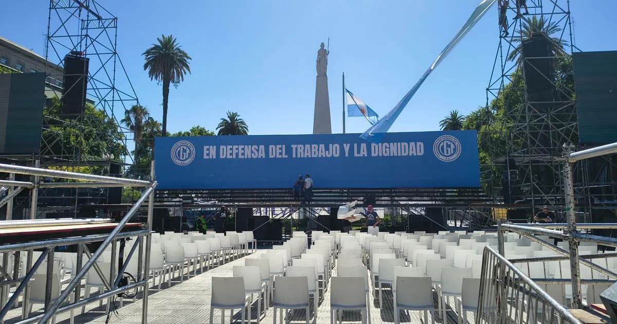 La CGT se moviliza hacia Plaza de Mayo: cortes y operativos en Buenos Aires