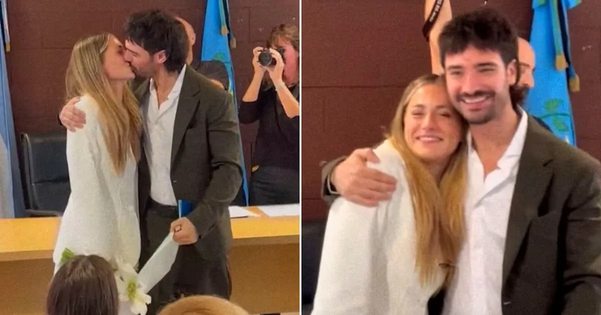 Rocío Igarzábal y Milton Cámara celebran su unión en una emotiva ceremonia civil