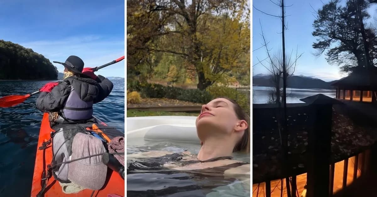 Guillermina Valdés y sus vacaciones en Cerro Bayo: naturaleza, deportes y momentos familiares