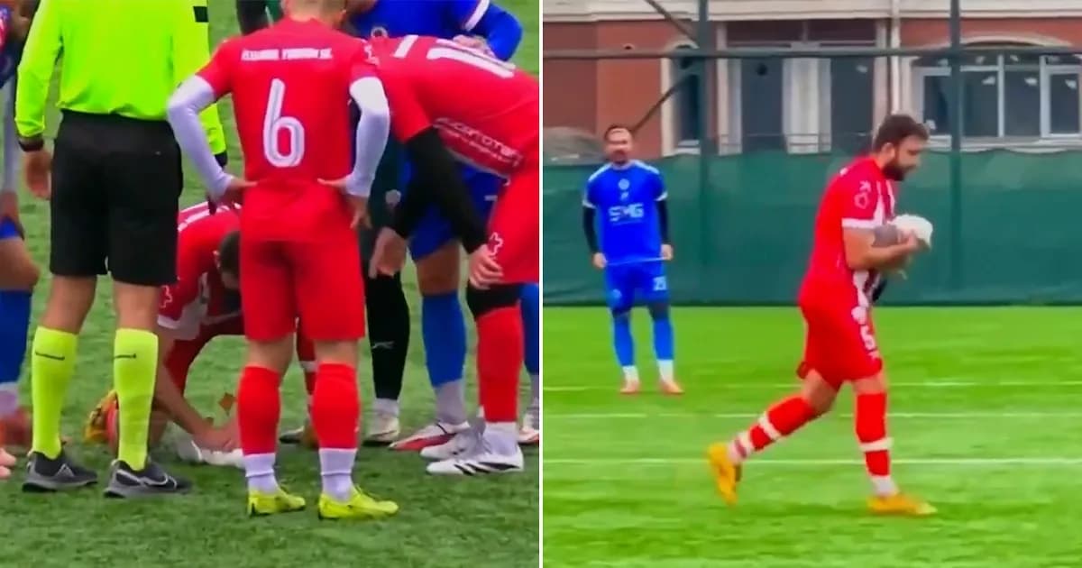 Impactante rescate: futbolista revive a gaviota en pleno partido en Turquía