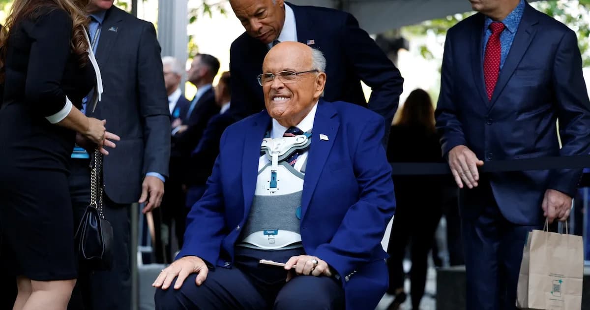 Rudy Giuliani, exalcalde de Nueva York, hospitalizado en estado crítico pero estable