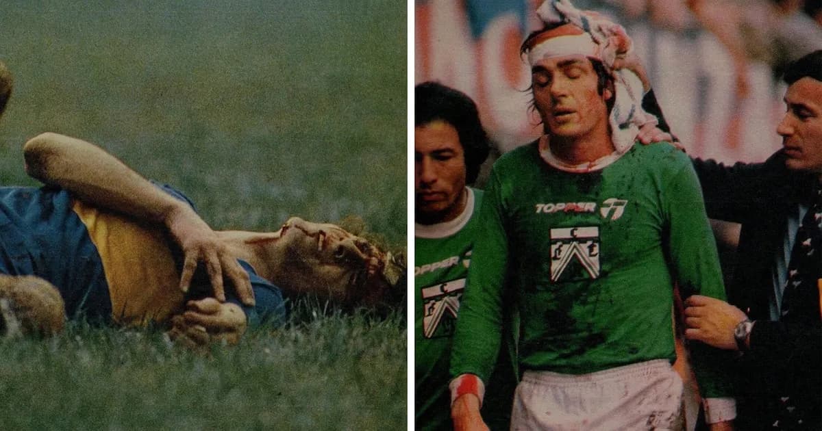 El épico choque Ruggeri-Saccardi: una batalla memorable en la historia del fútbol argentino