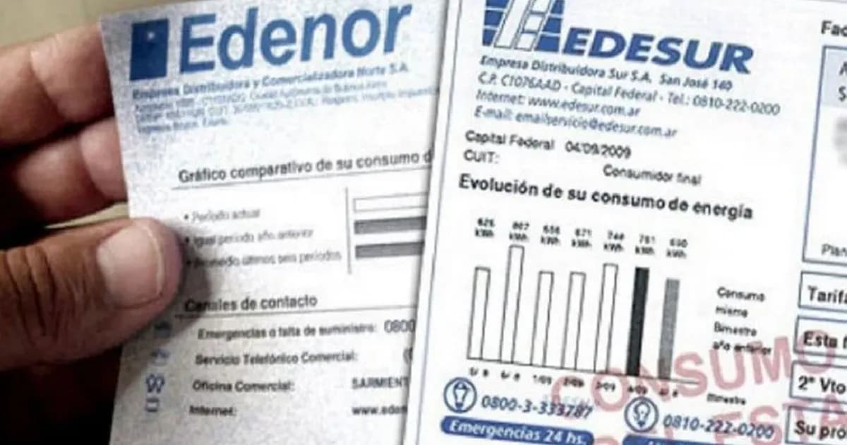 El Gobierno propone saldar deudas con Edenor y Edesur mediante un nuevo proyecto de ley