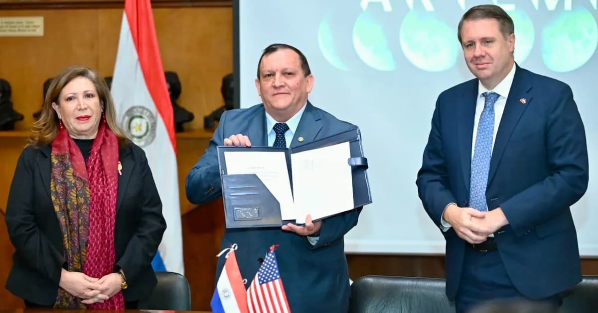 Paraguay se suma a los Acuerdos Artemis, fortaleciendo la cooperación espacial con EE. UU.