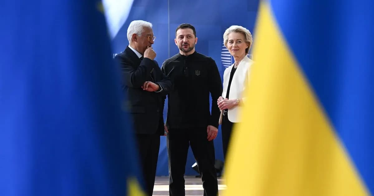 Altos funcionarios de la UE visitan Kiev en el cuarto aniversario de la invasión rusa