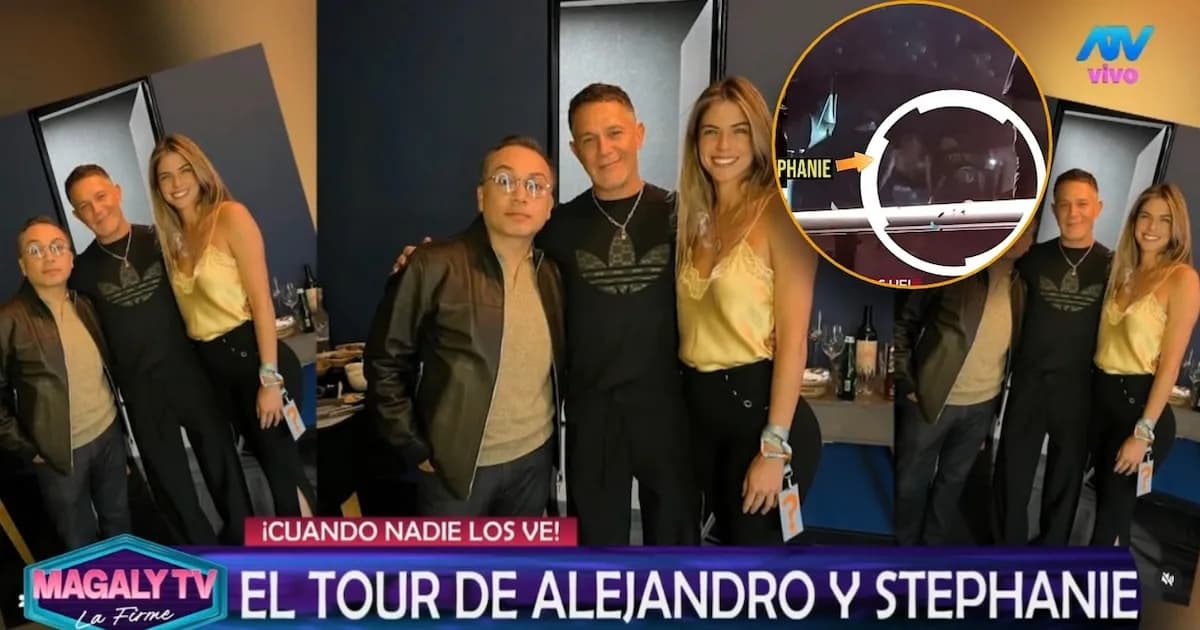 ¿Romance en el aire? Stephanie Cayo y Alejandro Sanz generan especulaciones en su gira