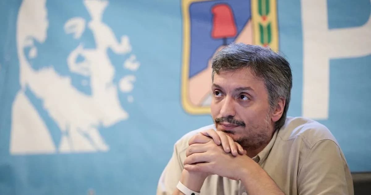 Máximo Kirchner es dado de alta tras cirugía por un tumor benigno