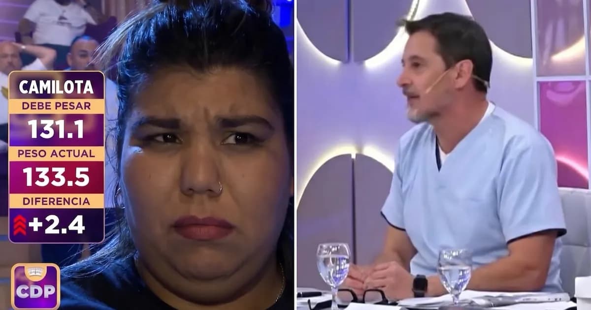 Tensión en Cuestión de Peso: Camilota y el Dr. Verón protagonizan un intenso enfrentamiento