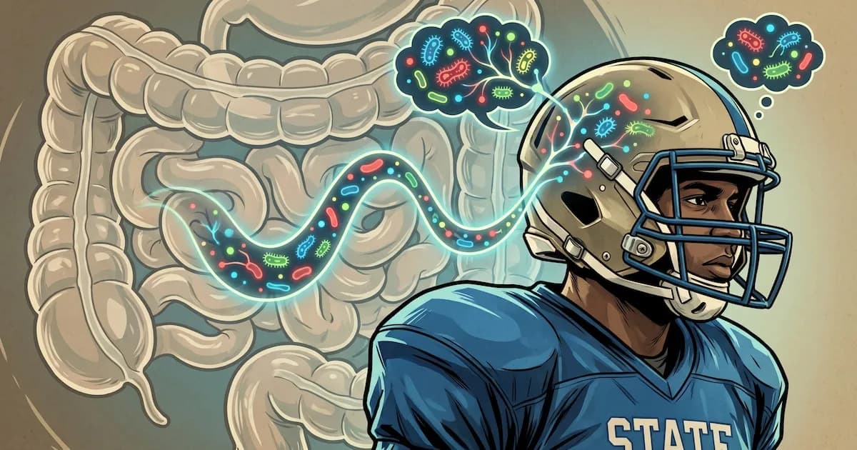 Impactos en la cabeza de futbolistas universitarios alteran el microbioma intestinal