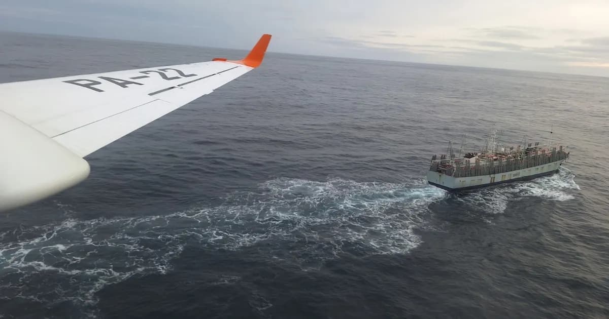 Operativo de salida para casi 200 buques extranjeros tras el ciclón en el mar argentino