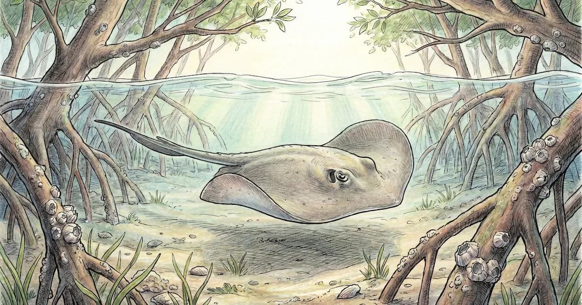 Investigación revela la dieta oculta de las rayas australianas en el lago Wallis