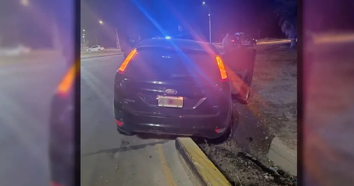 Conductor ebrio quedó detenido tras chocar en Mendoza: casi 3 gramos de alcohol en sangre