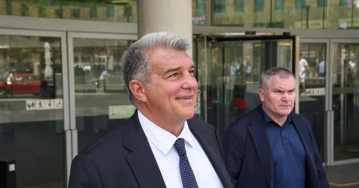 Laporta: "Las acusaciones son tácticas oscuras que no afectarán al Barça ni a la Justicia"
