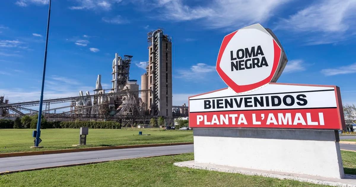 Loma Negra detiene su horno principal hasta noviembre ante la crisis del sector construcción
