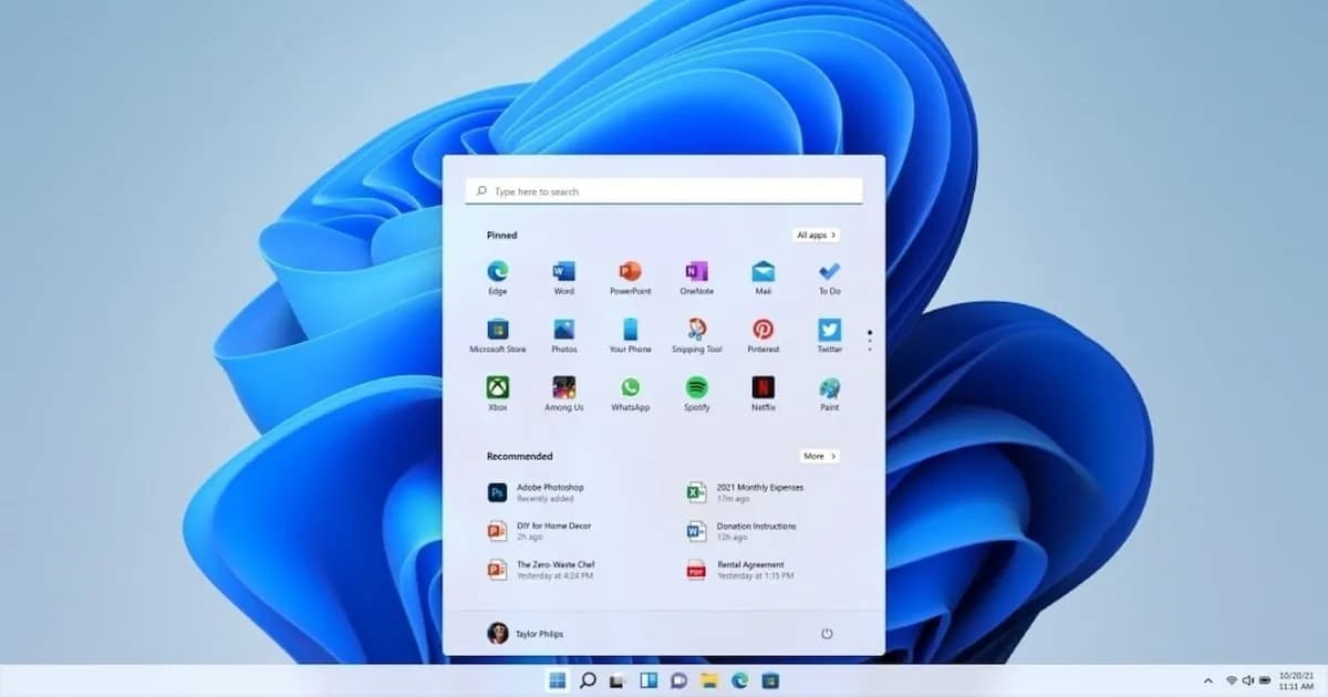 Windows 11: Nuevas opciones para personalizar el menú de Inicio y la barra de tareas