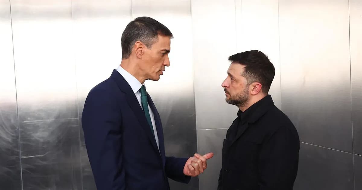 Sánchez vuelve a ofrecer "garantías de seguridad" a Ucrania si hay alto el fuego, tras cuatro años de invasión rusa