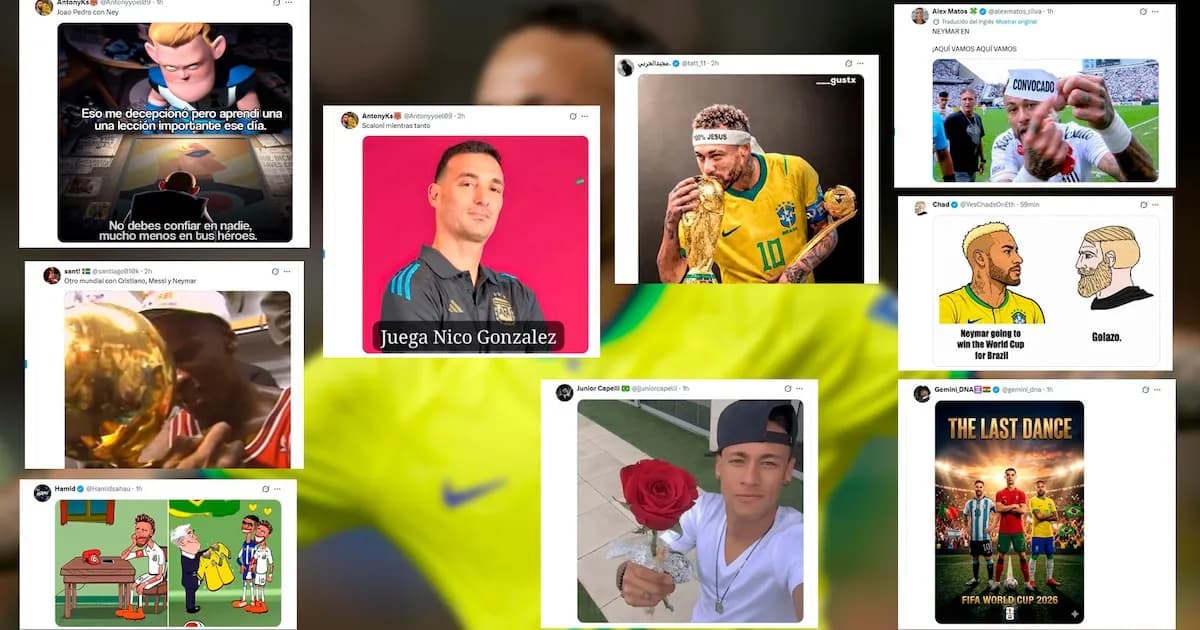 La convocatoria de Neymar al Mundial 2026 desata una ola de memes y emociones en Brasil