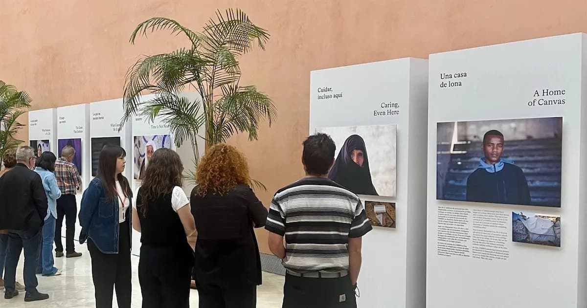La exposición 'Gaza, donde la vida resiste' revela la cruda realidad de la población gazatí