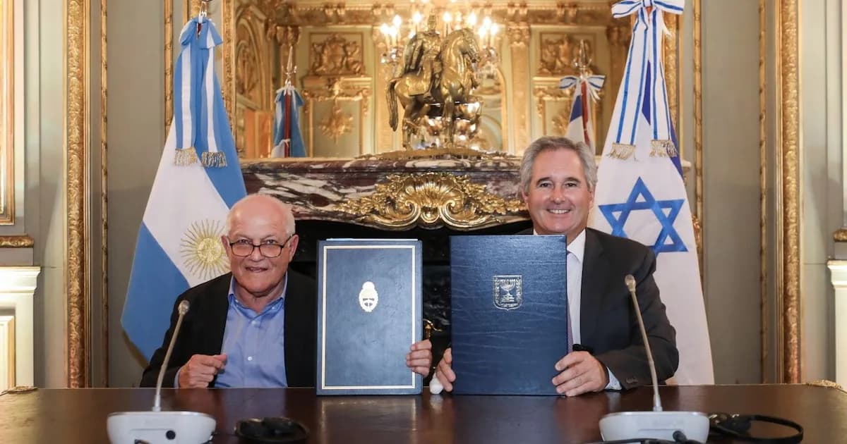 Argentina e Israel firman acuerdo para potenciar el turismo y la inversión bilateral