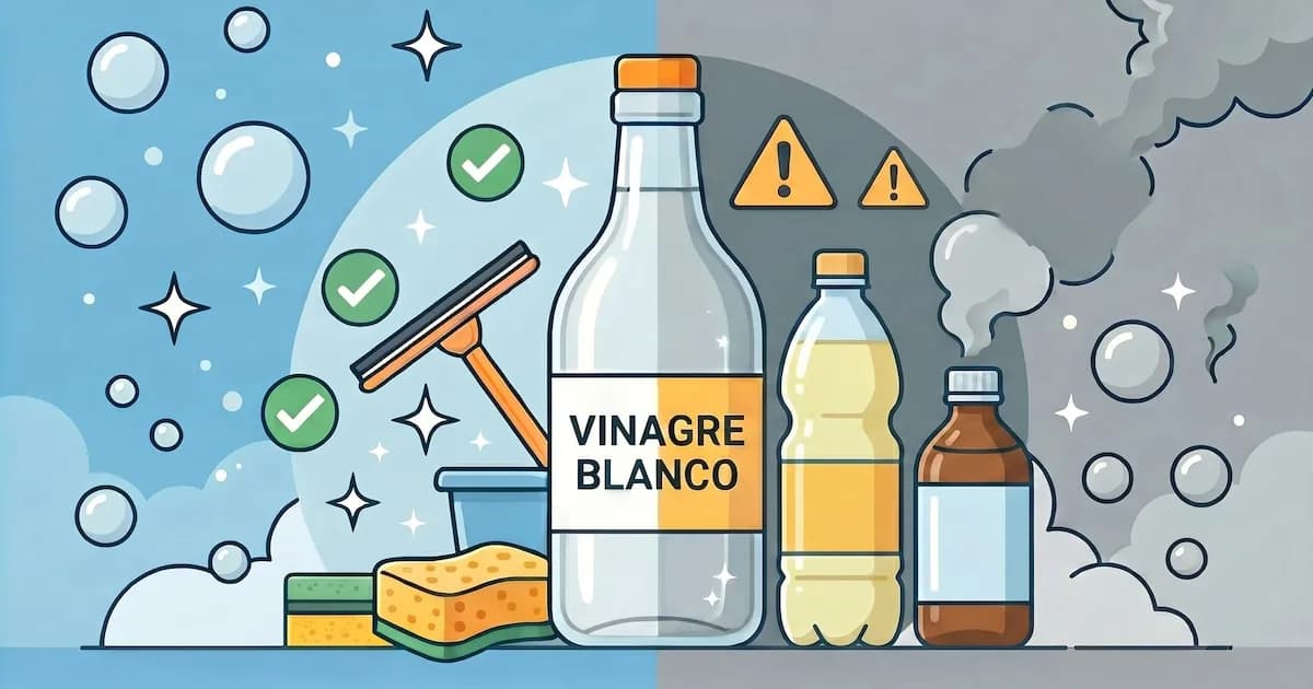 Mezclas de vinagre para la limpieza: lo que se puede y lo que se debe evitar