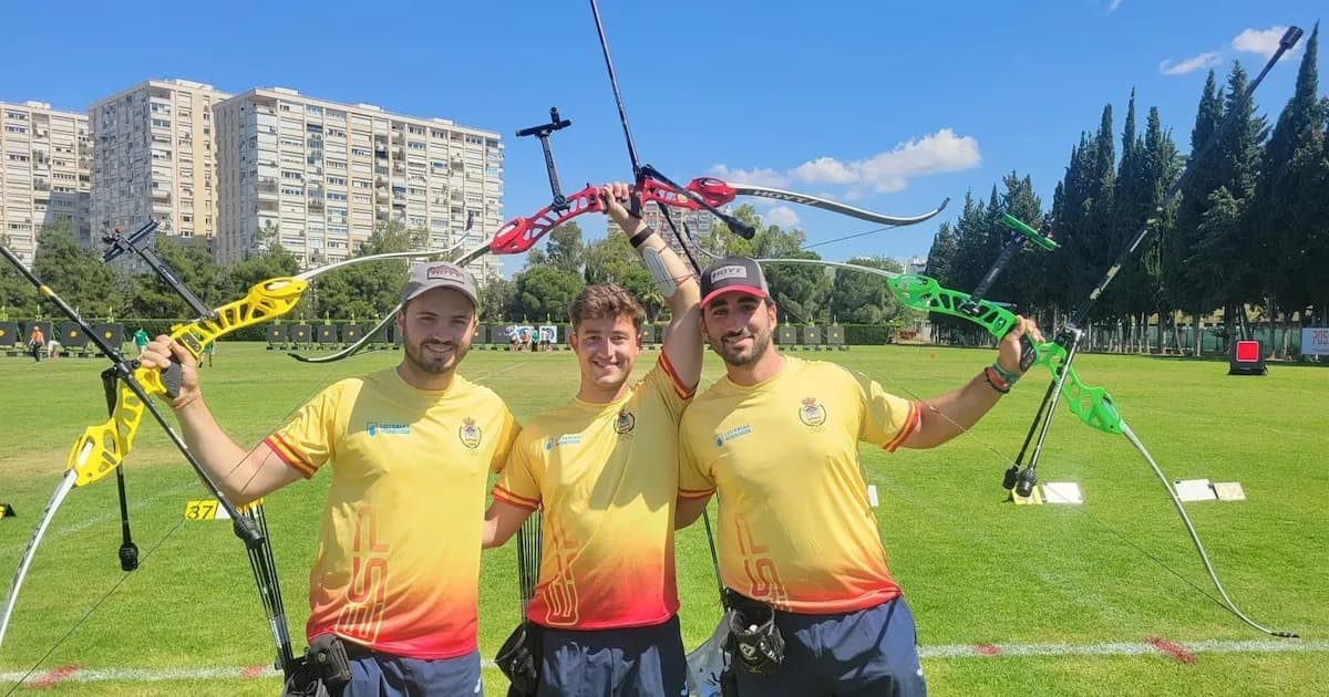 El equipo español de tiro con arco se queda con la plata en el Europeo de Antalya