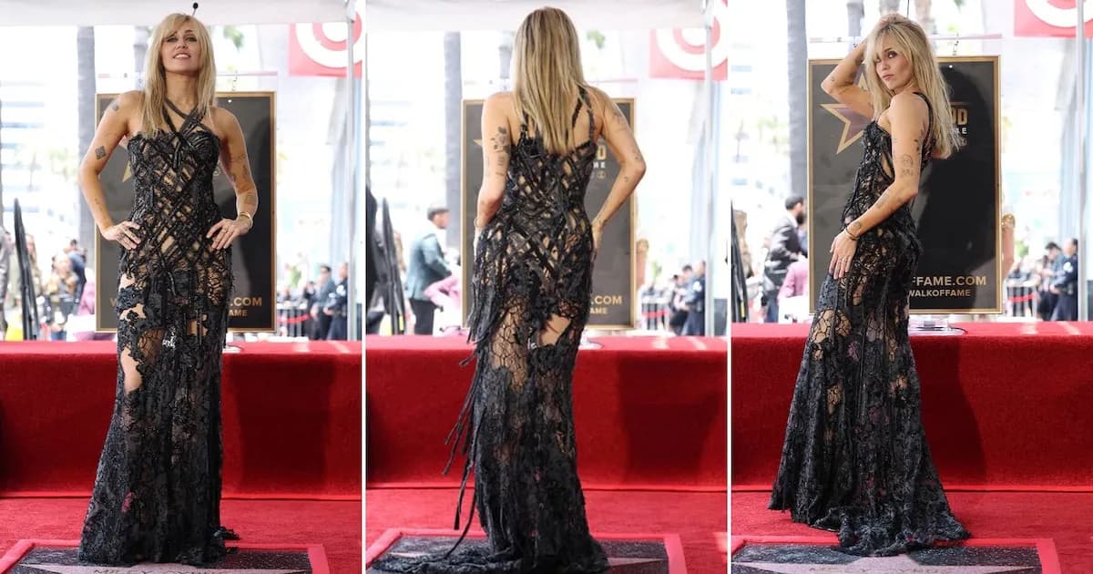 Miley Cyrus deslumbra en Hollywood con un icónico vestido de Versace