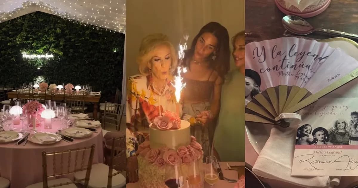 Mirtha Legrand celebró sus 99 años con un emotivo cumpleaños lleno de detalles únicos