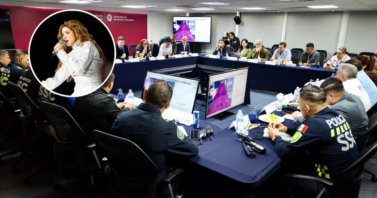 CDMX refuerza seguridad para el concierto de Shakira en el Zócalo
