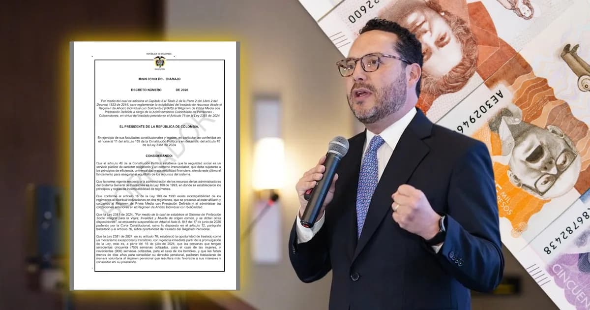 Preocupación en Asofondos por decreto que podría afectar $25 billones de ahorros pensionales