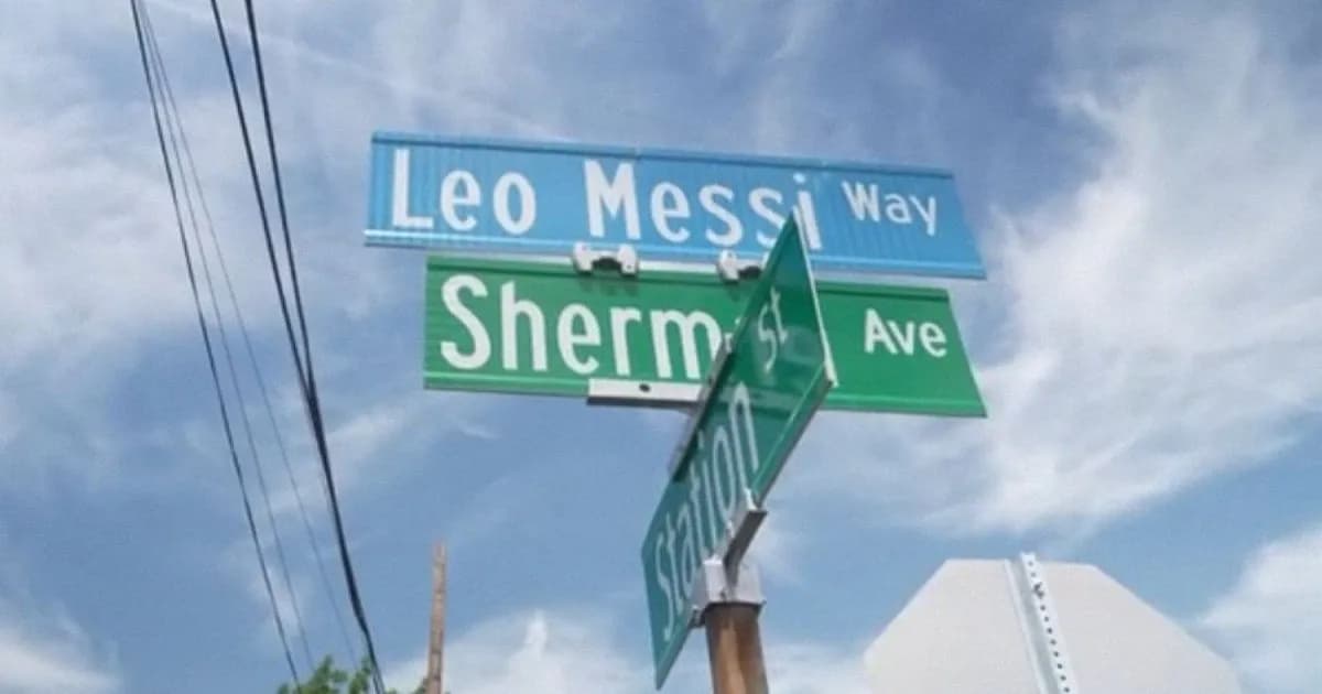 Una calle en EE.UU. rinde homenaje a Lionel Messi