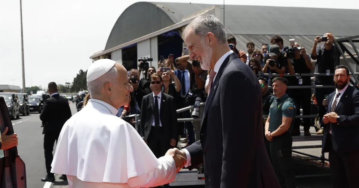 El Papa expresa su gratitud al Rey de España por su hospitalidad