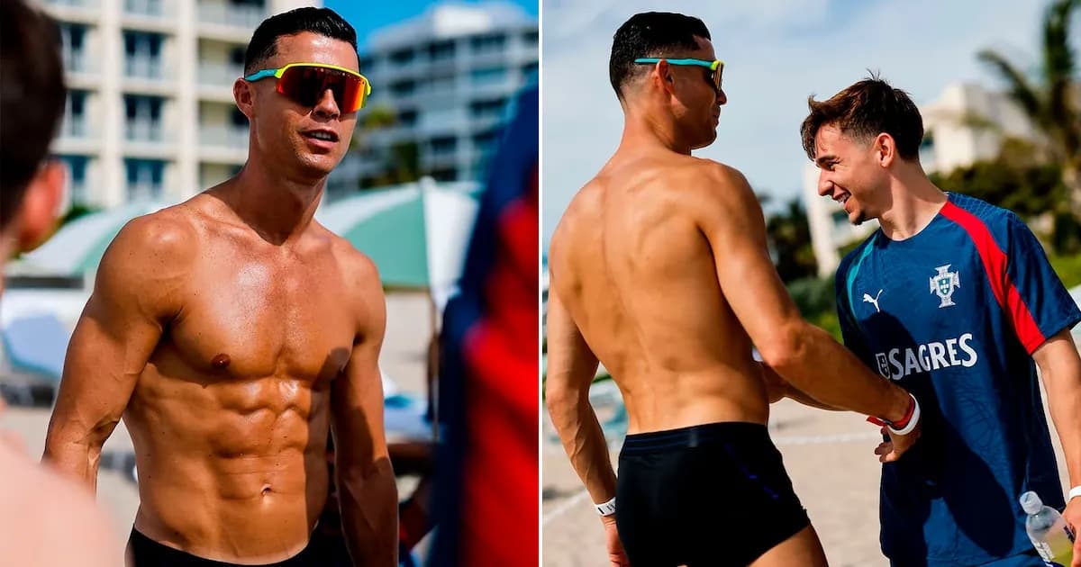Cristiano Ronaldo deslumbra en la playa a días de su debut en el Mundial 2026